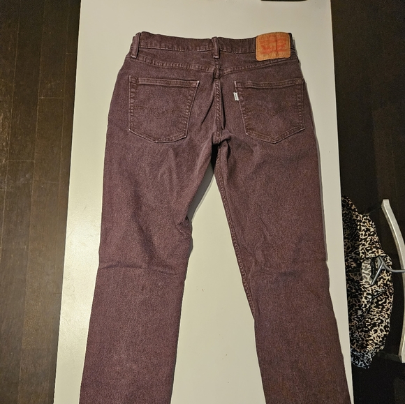 Retro men's Levi Jeans in Washed Cherry Brown, size W31, L32 - Picture 1 of 8